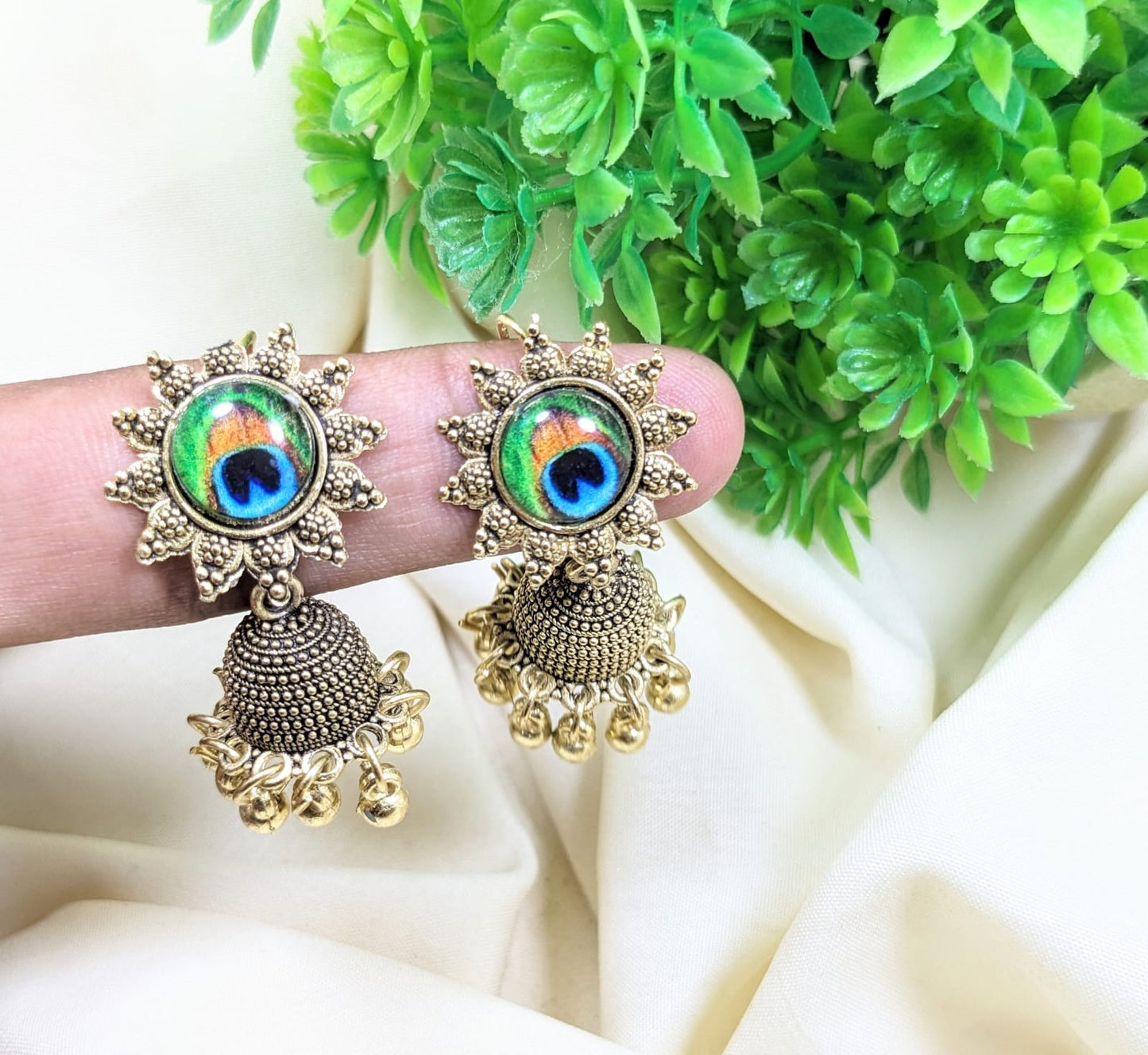 Antique Style Indian Jhumkis